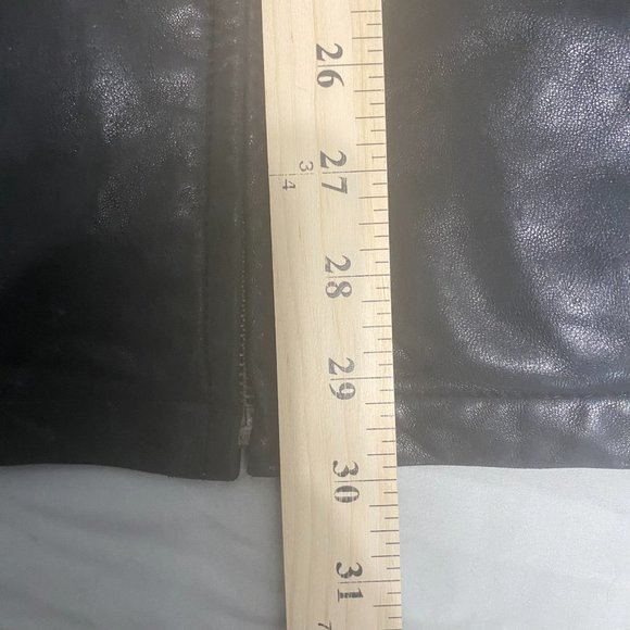 Denver Hayes Black 100% Genuine Leather Jacket Size L Thinsulate Insulated - Picture 11 of 12